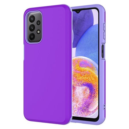 AMPD Classic Slim Dual Layer Case for Samsung Galaxy A23 / A23 5G Purple AA-A23-CLASSIC-PURP